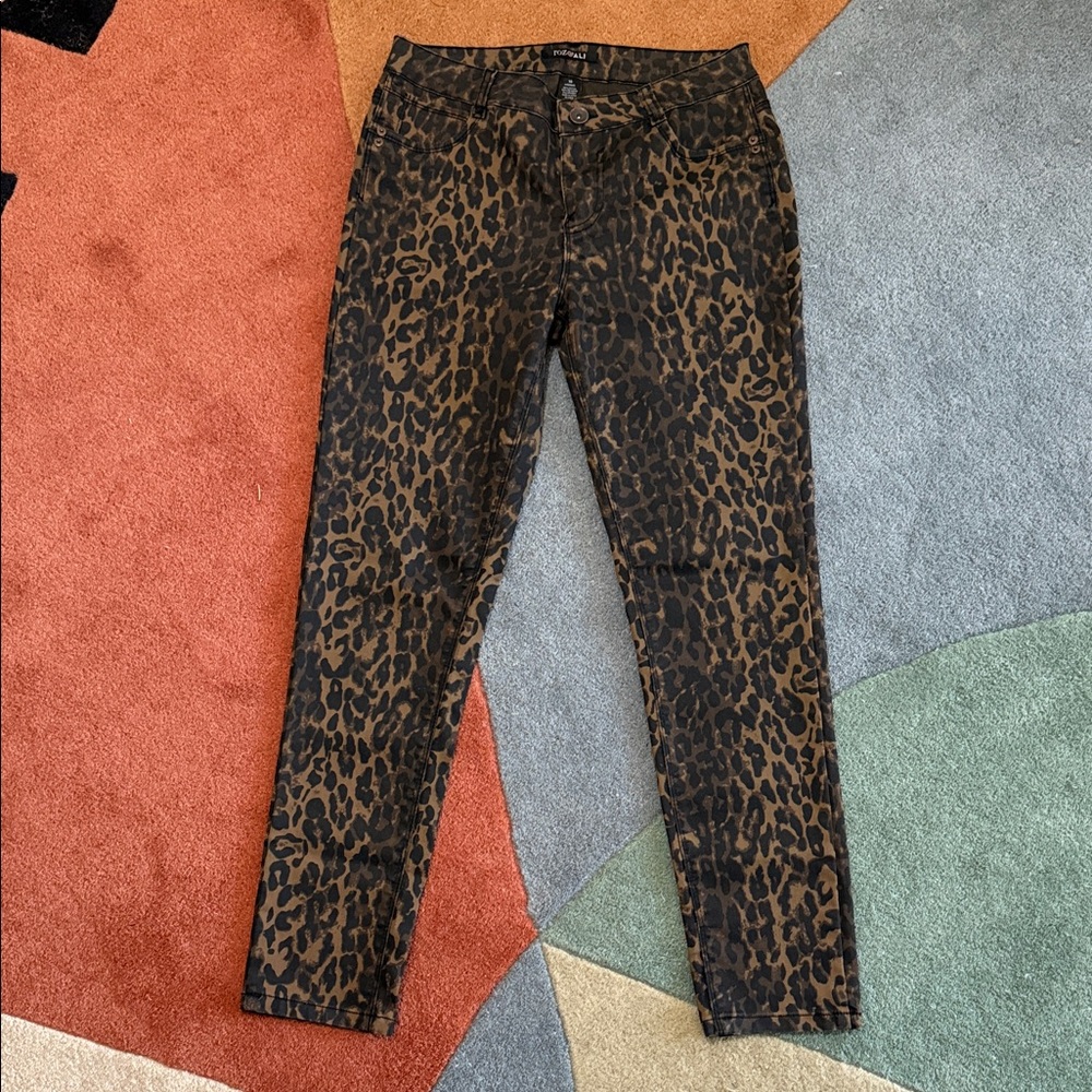 Roz & Ali Animal Print Pants